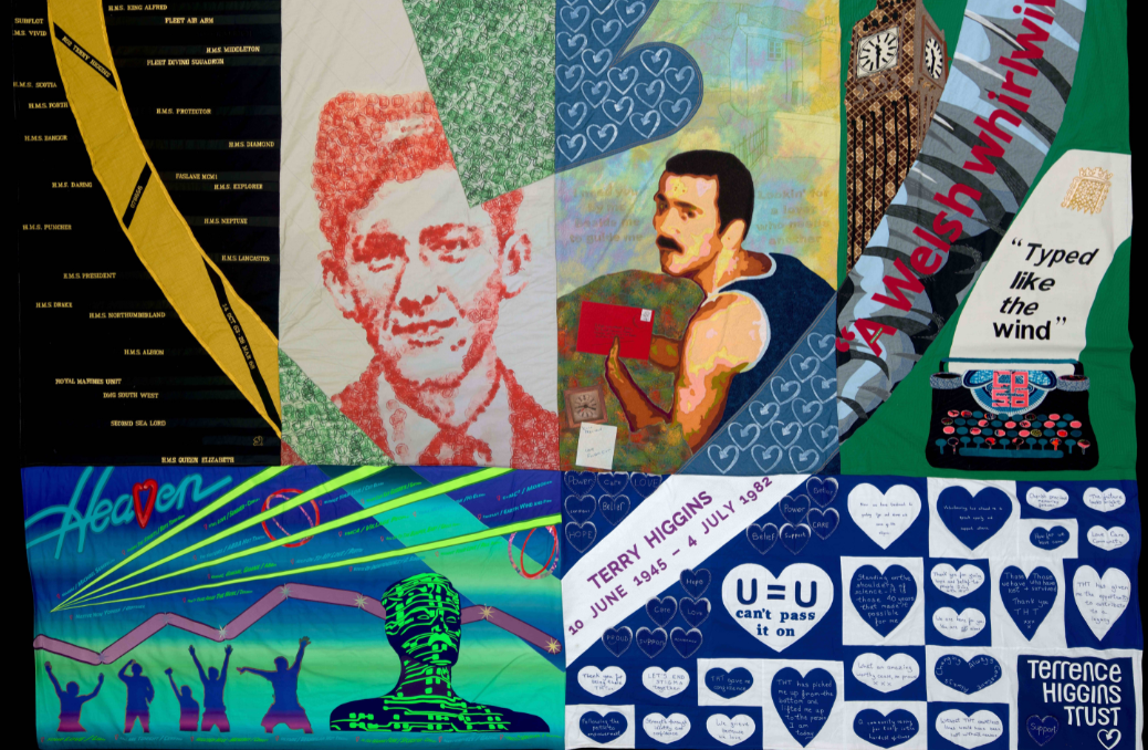 Sections of the Terry Higgins AIDS Memorial quilt.